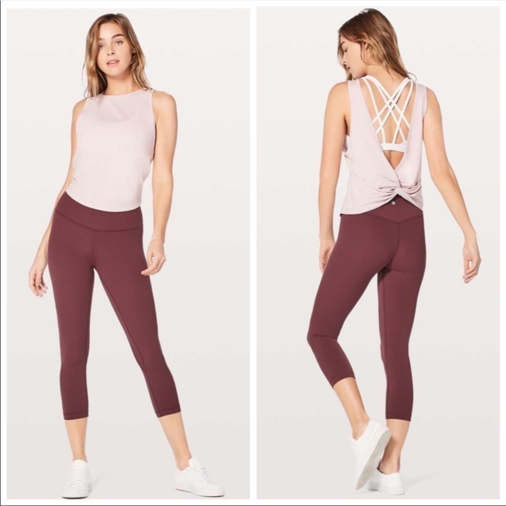 Lululemon Align Crop *21 - Redwood Sz 4